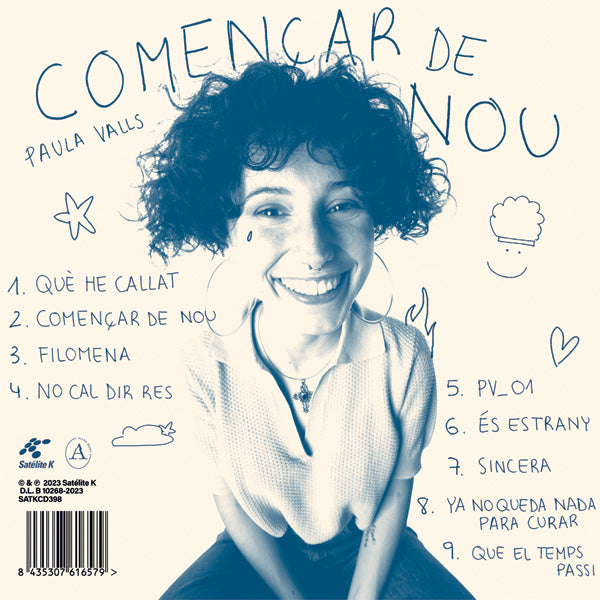 CD - Paula Valls - Començar De Nou (Disco SIGNAT + foto + texte inèdit)