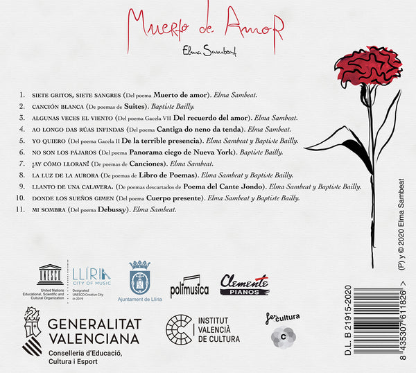 CD - Muerto de Amor